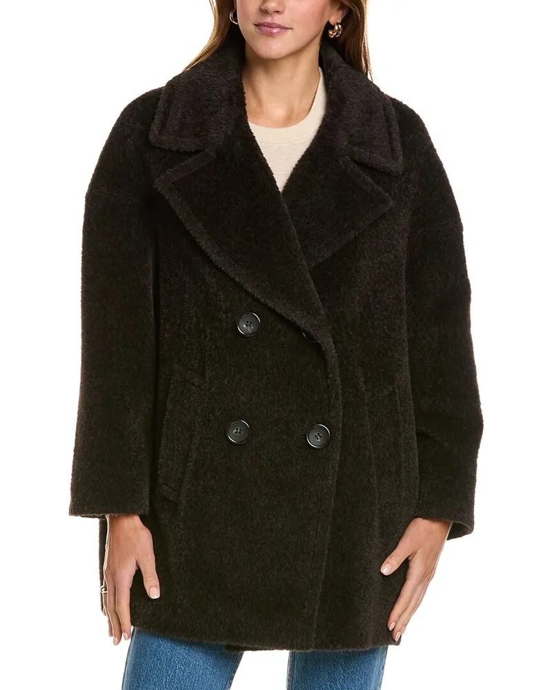 Cinzia Rocca Medium Wool Coat Brown