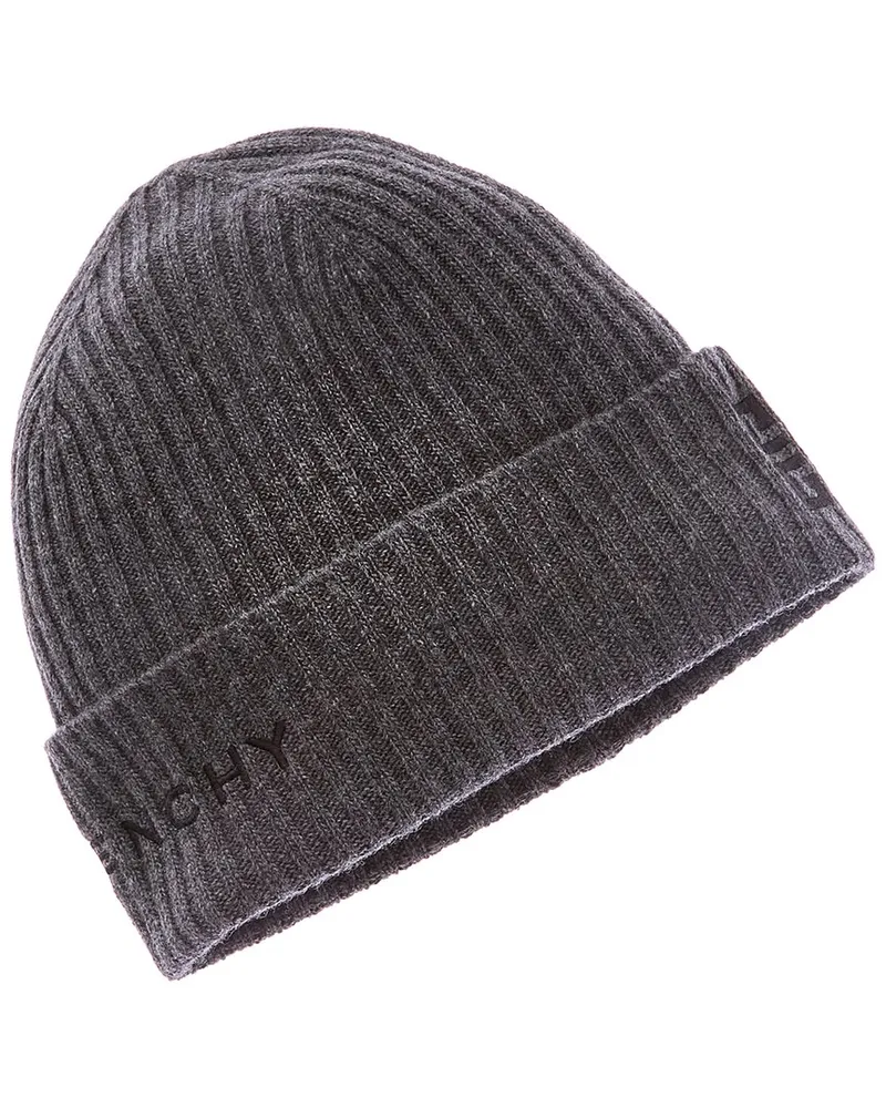 Givenchy 4G Wool & Cashmere-Blend Beanie Grey