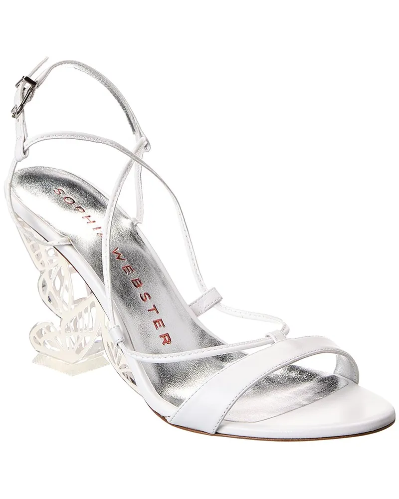 Sophia Webster Paloma Mid Leather Sandal White