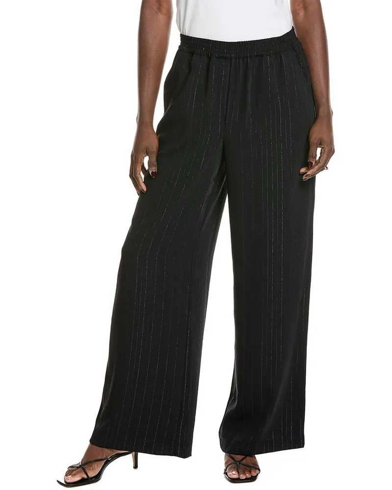 Vince Camuto Pinstripe Pull-On Pant Black