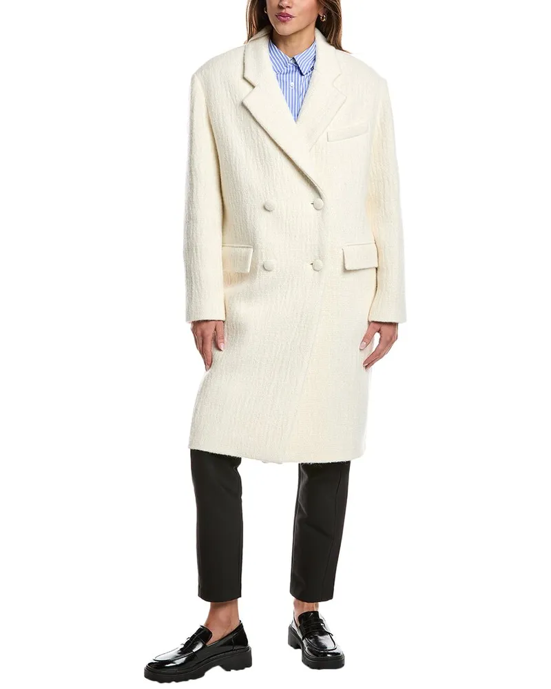 IRO Omari Wool & Alpaca-Blend Coat Beige