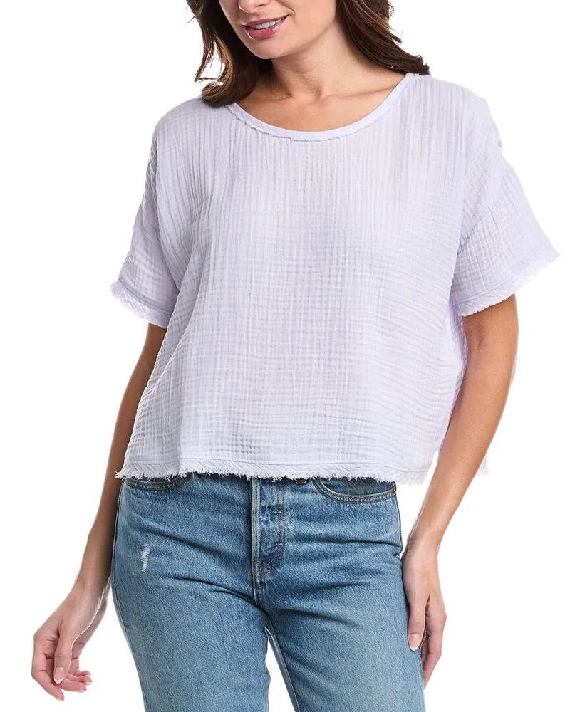 Eileen Fisher Ballet Neck Top Purple