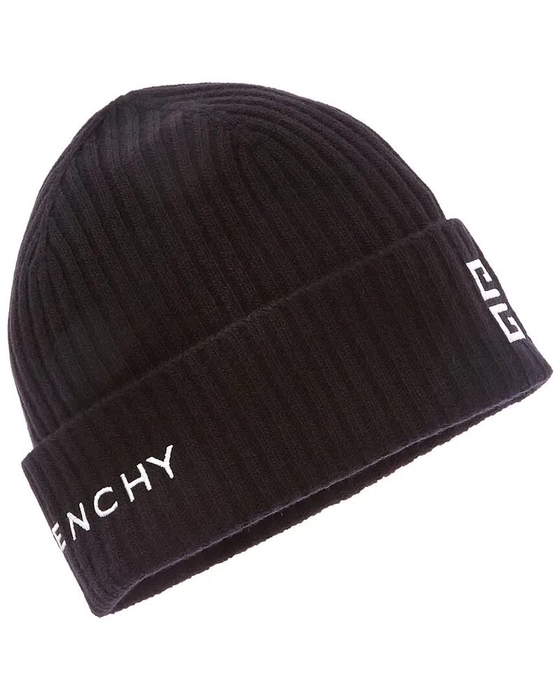 Givenchy 4G Wool & Cashmere-Blend Beanie Black