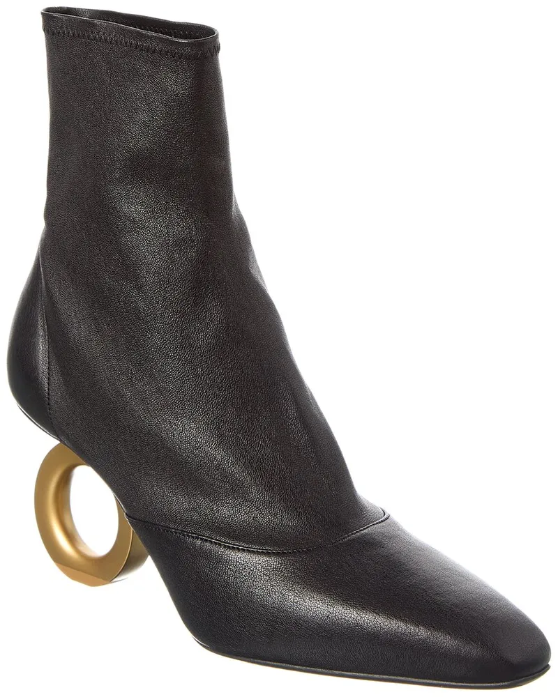 Ferragamo Leather Bootie Nocolor