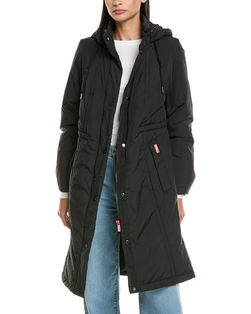Hunter Isabelle Longline Coat Black