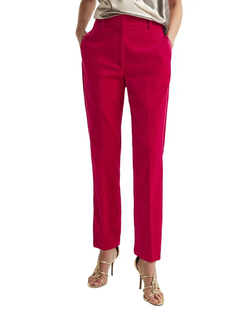 Reiss Rosa Velvet Trouser Pink