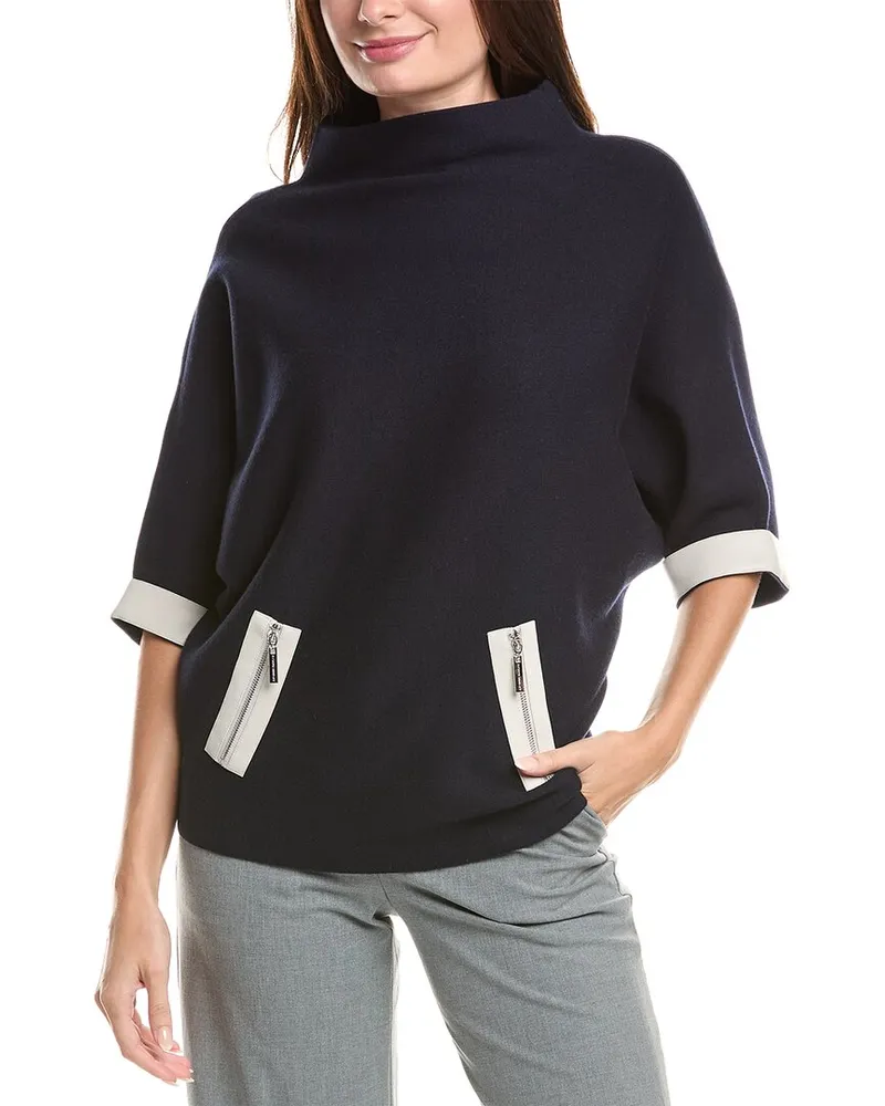 Joseph Ribkoff Poncho Blue