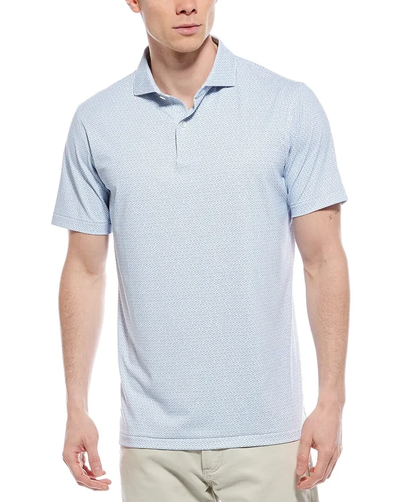 Peter Millar Palermo Performance Jersey Polo Shirt White