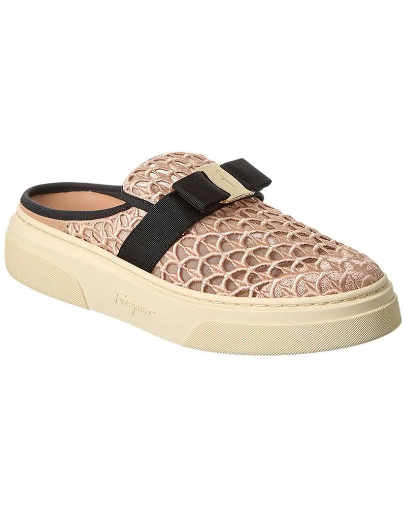 Ferragamo Cassina Slip-On Sneaker Beige