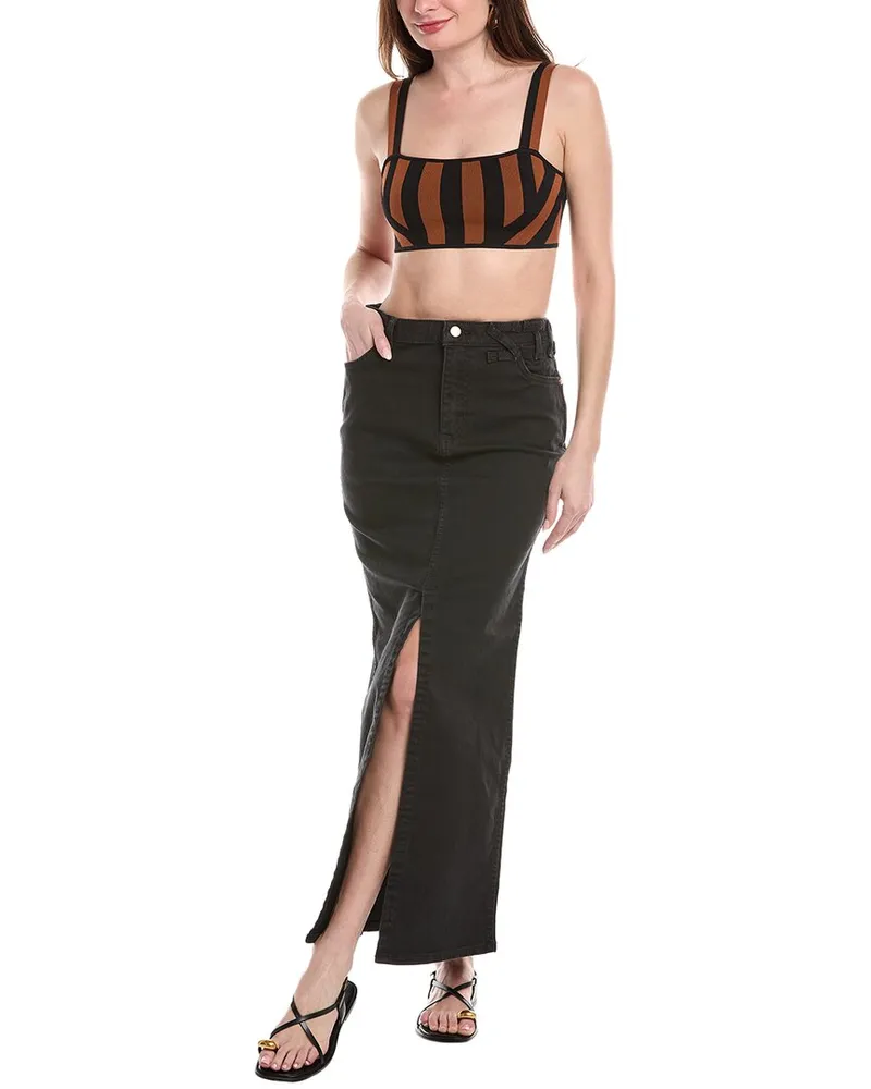 STAUD x Wrangler The Maxi Skirt Black