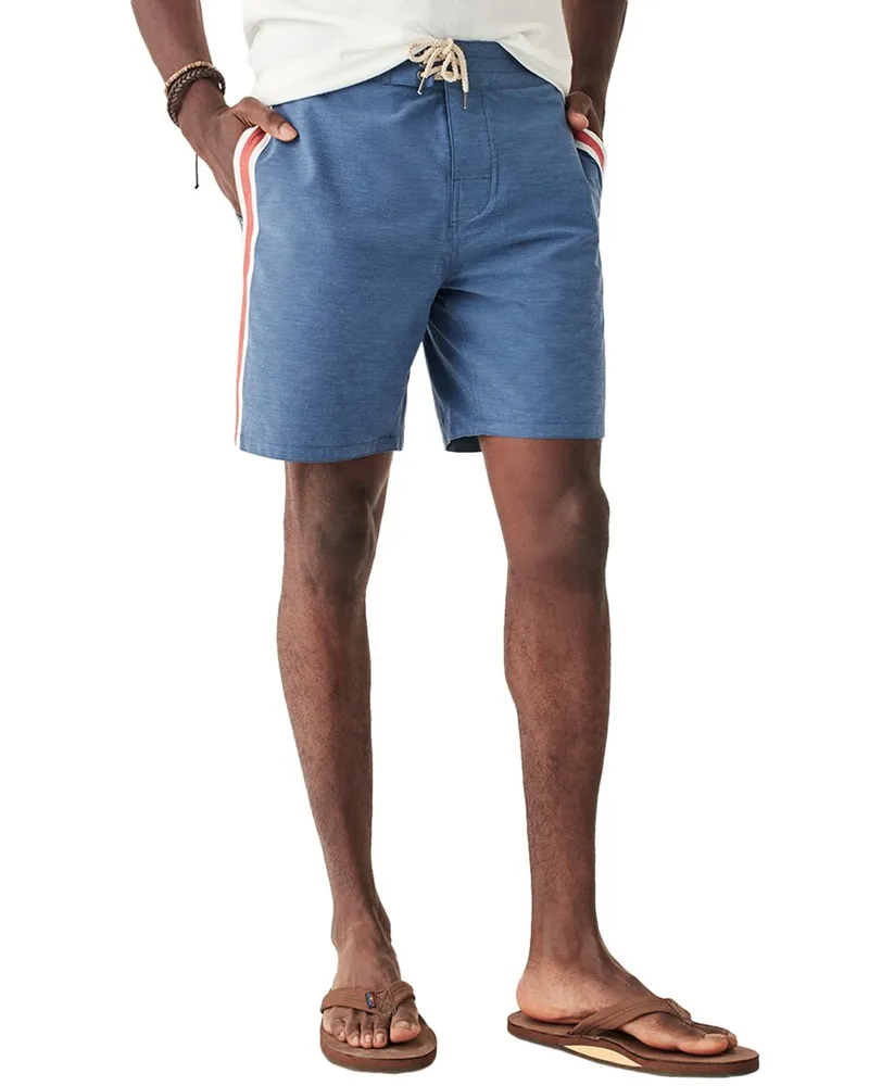 Faherty Retro Surf Stripe Boardshort Nocolor