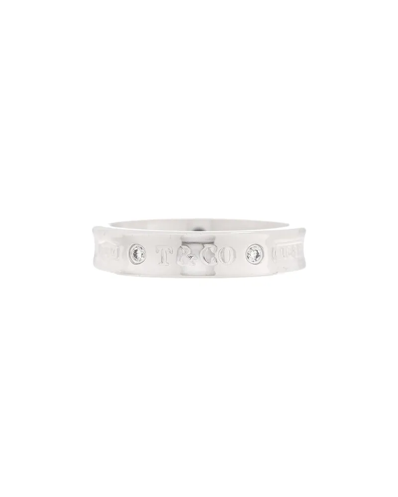 Tiffany & Co. 18K Diamond Narrow 1837 Ring (Authentic Pre-Loved Nocolor