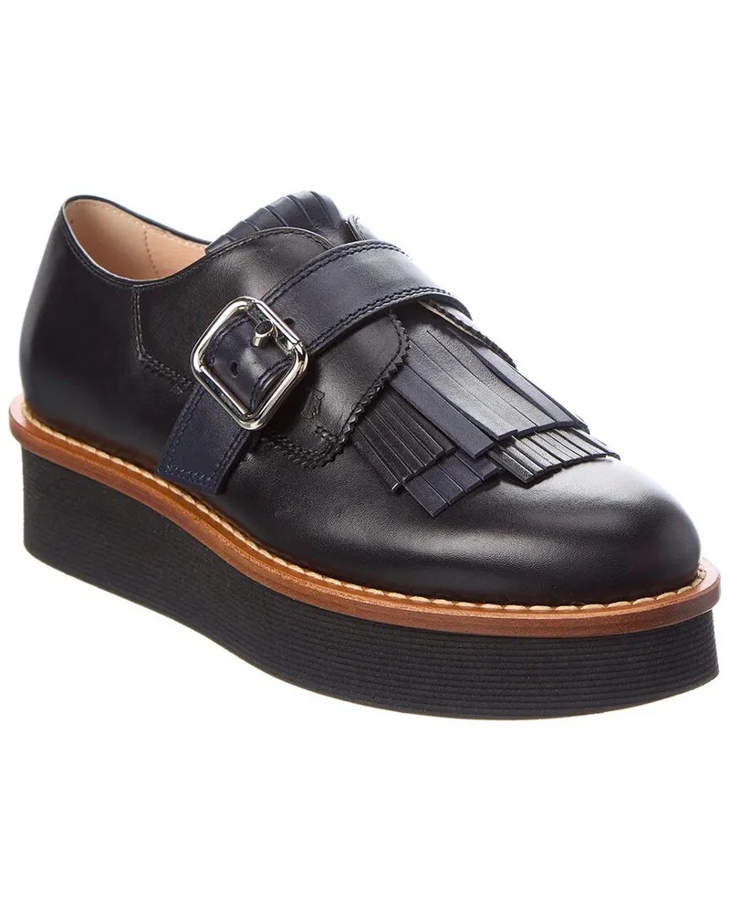 TOD'S TOD’s Fringe Leather Loafer Black
