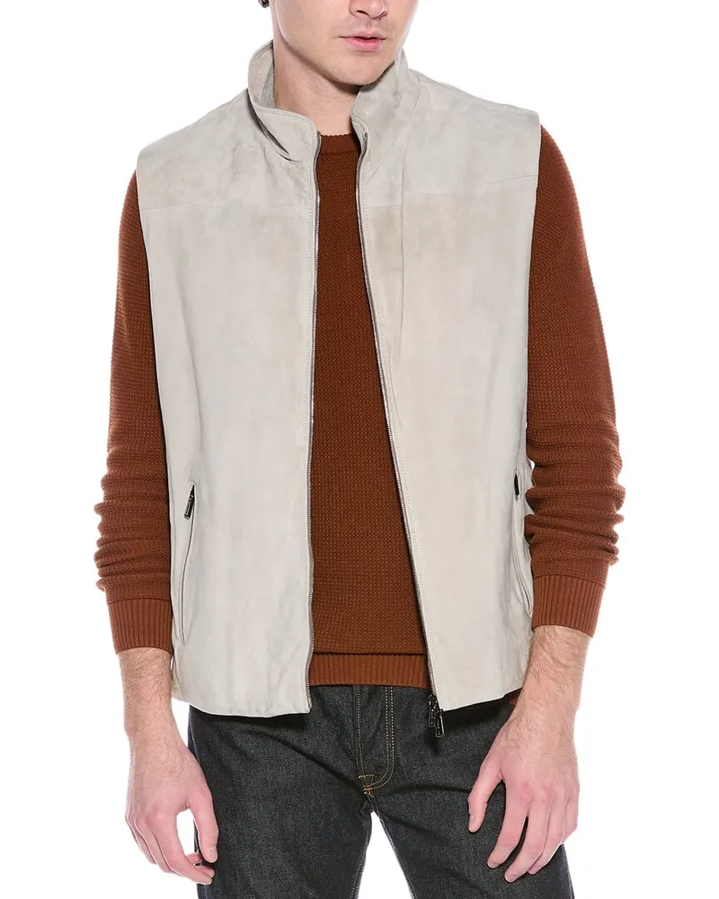 MOORER Senior Suede Vest Nocolor