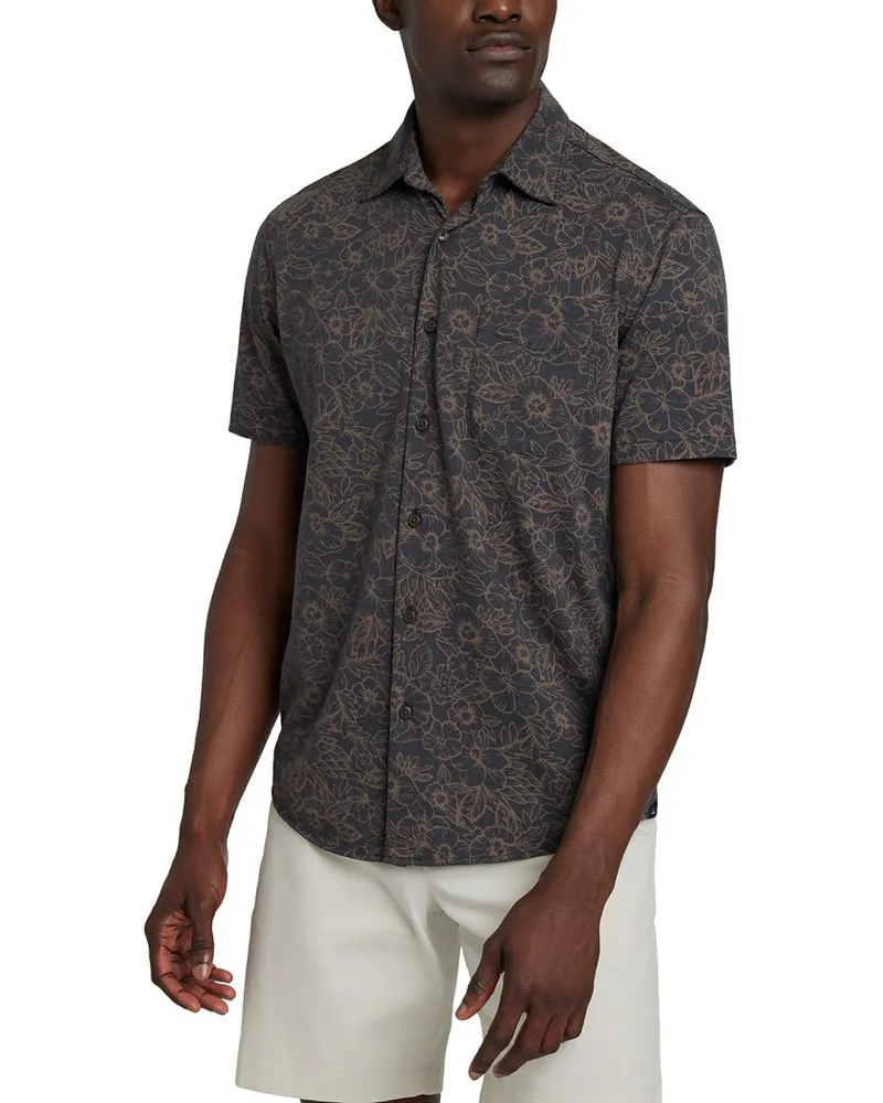 Faherty Reserve Pima Shirt Grey