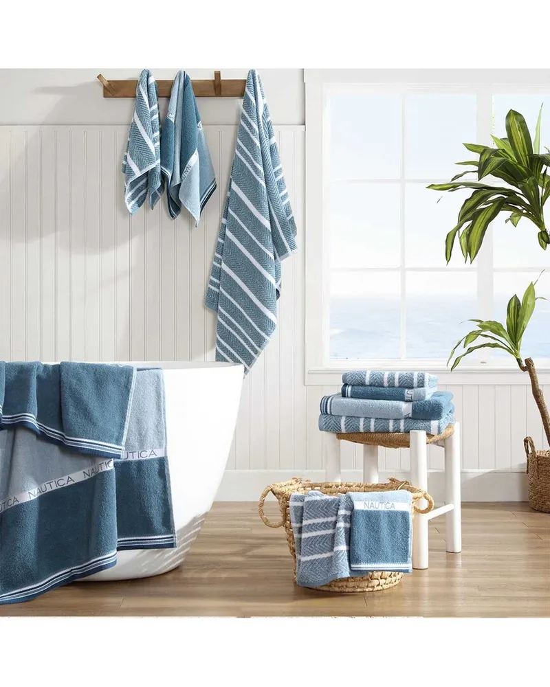 Nautica Belle Castle Terry 6pc Towel Set Blue