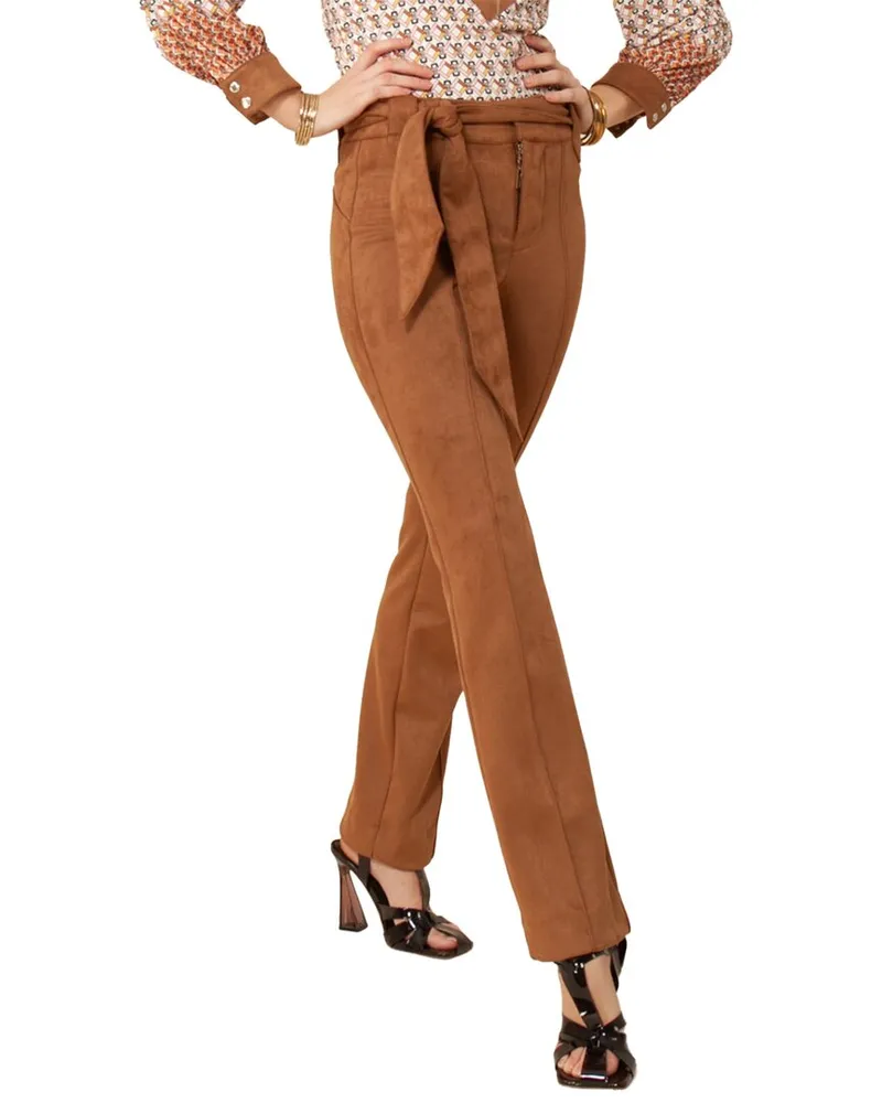 Hale Bob Straight Ultra Suede Pant Nocolor