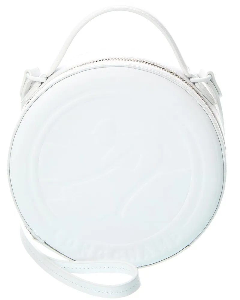 Longchamp Box-Trot Leather Shoulder Bag White