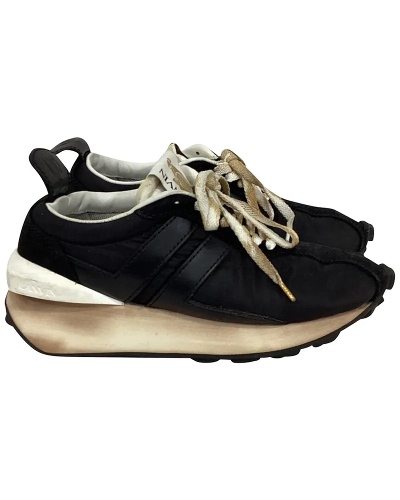Lanvin Women's Nylon Bumper Distressed Sneaker, Size FR Authentic Pre-  Loved Nocolor