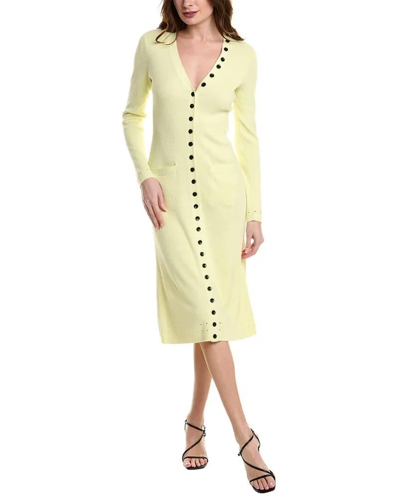 Proenza Schouler Cameron Boucle Dress Yellow