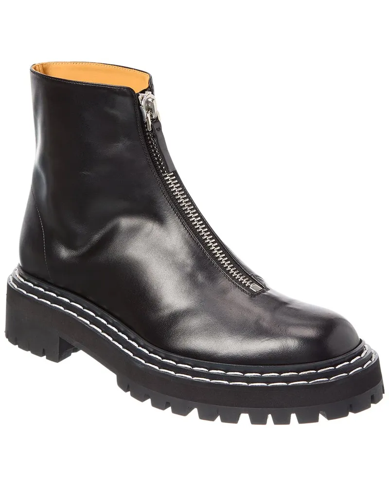 Proenza Schouler Chunky Leather Boot Black