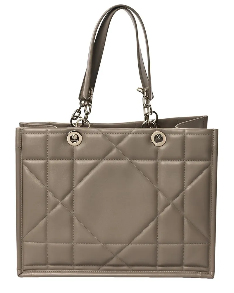 Dior Hazelnut Cannage Leather Archi Medium Essential Tote (Authentic Pre-  Loved Nocolor