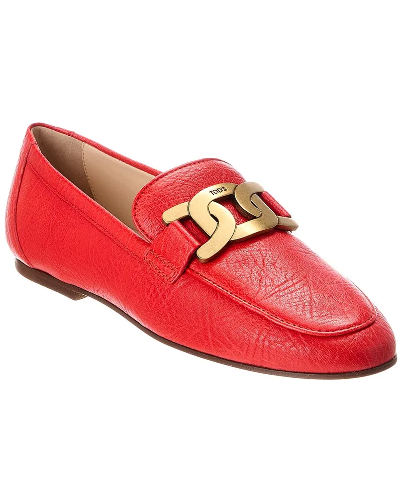 TOD'S TOD’s Cuoio Leather Loafer Red