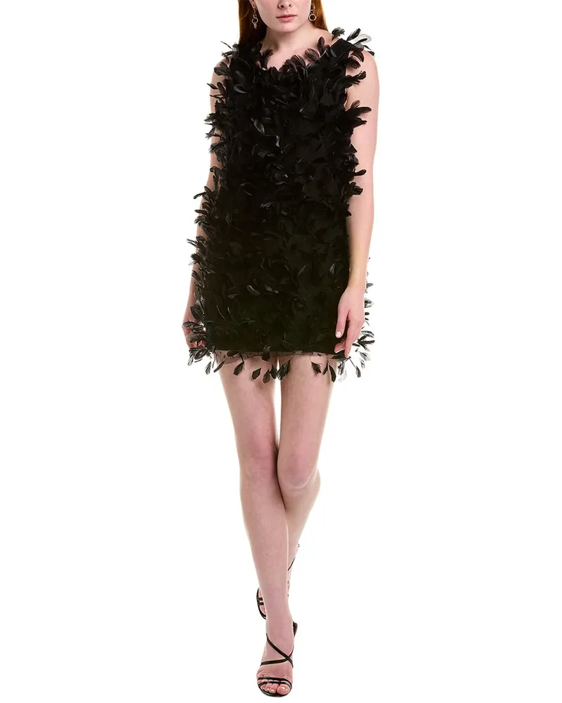 Max Mara Priamo Silk Shift Dress Black