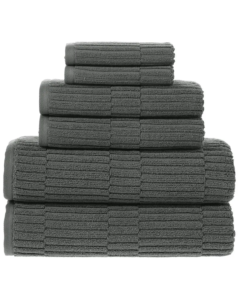 Alexis Antimicrobial Oxford 6Pc Towel Set Nocolor