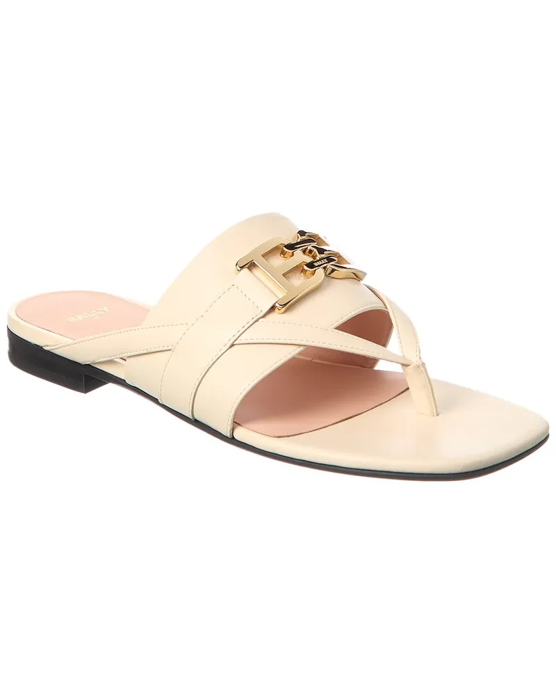 Bally Elia Leather Sandal White