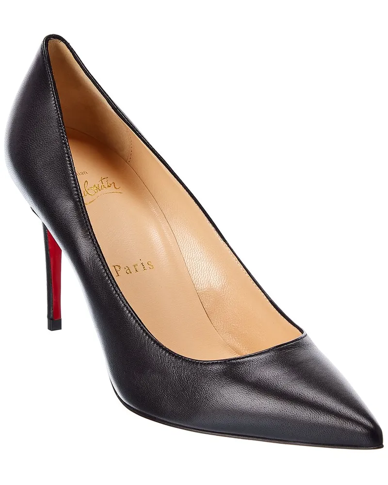 Christian Louboutin Kate 85 Leather Pump Black