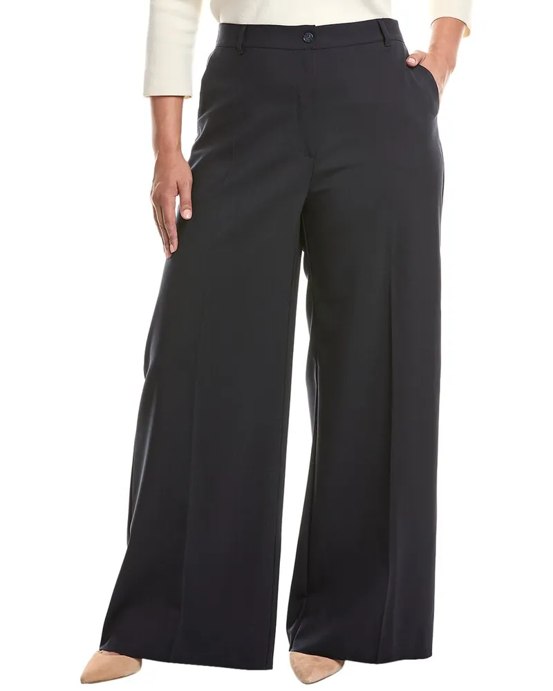 Marina Rinaldi Plus Gustavo Long Wool-Blend Trouser Nocolor