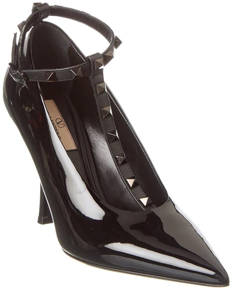 Valentino Garavani Rockstud 100 Patent Pump Black