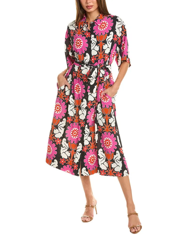 NATORI Aline Belted Shirtdress Nocolor