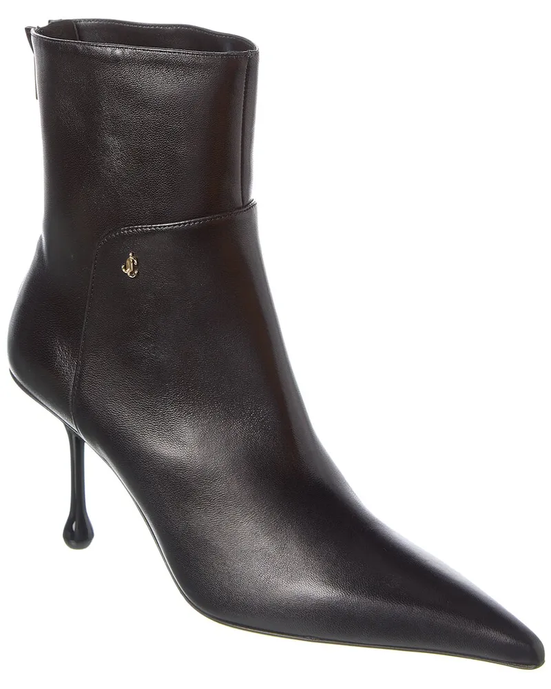 Jimmy Choo Cycas AB 80 Leather Bootie Nocolor