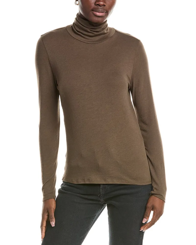 Eileen Fisher Turtleneck Top Brown