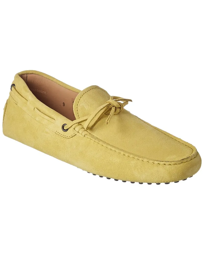 TOD'S TOD’s Gommino Suede Driving Shoe Yellow