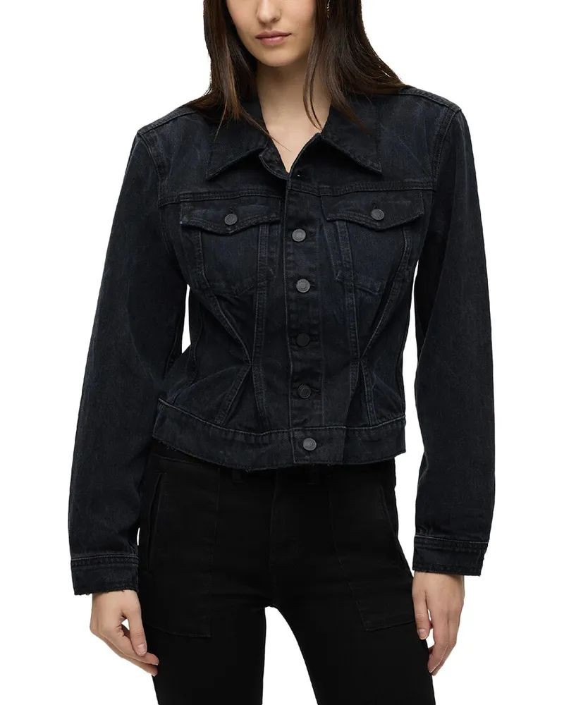HUDSON Jeans Cinched Waist Jacket Blue