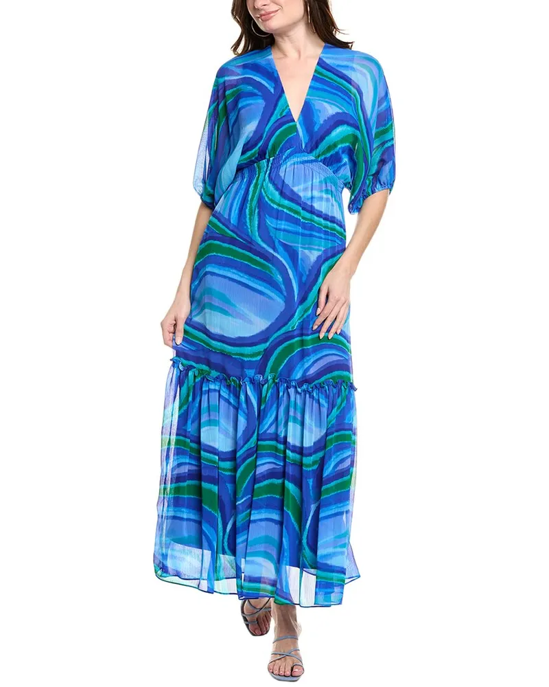 taylor Dolman Maxi Dress Blue