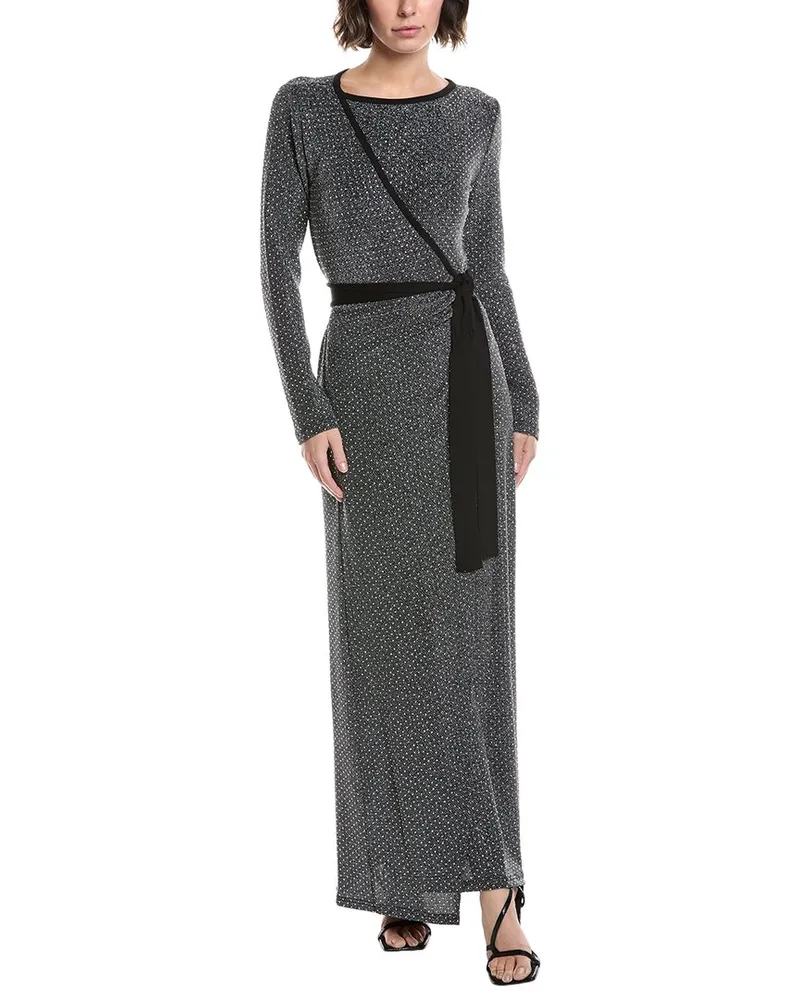 Diane von Furstenberg Simona Maxi Dress Silver