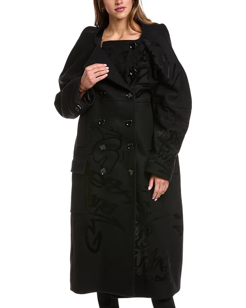 Dolce & Gabbana Wool Coat Black