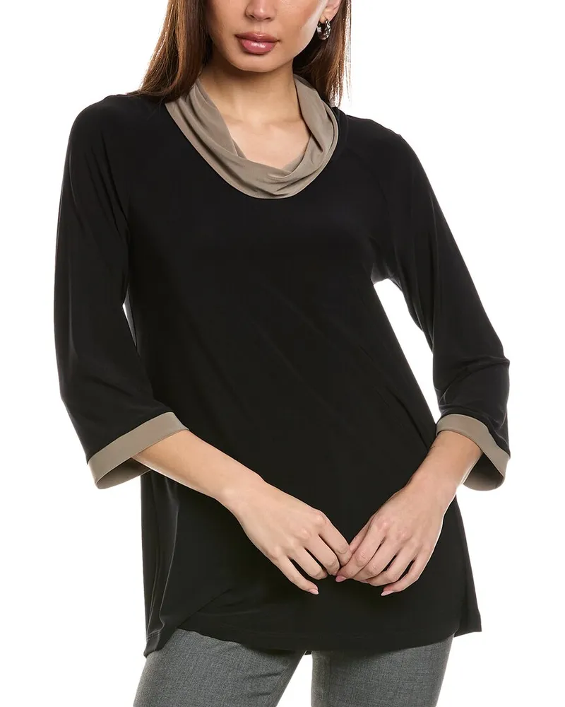 Joseph Ribkoff Cowl Tunic Black