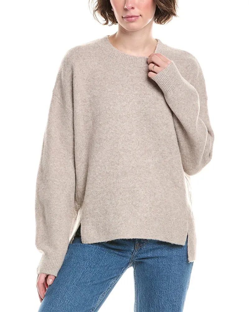 Splendid Stassi Cable Trim Sweater Beige