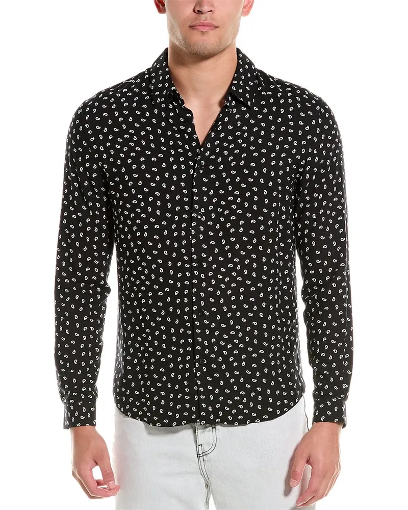 The Kooples Paisley Shirt Black
