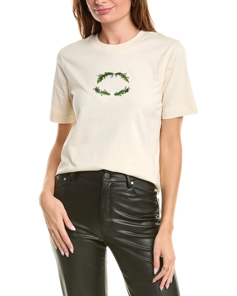Burberry Thistle Logo T-Shirt Beige