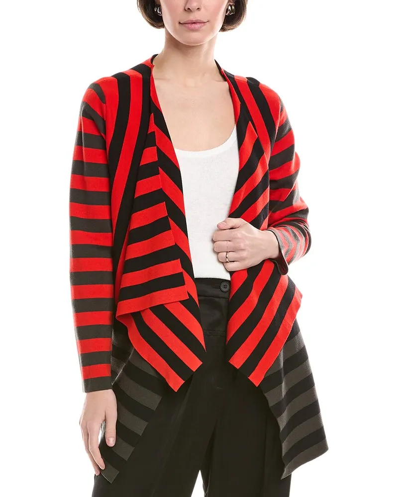 Akris Wool-Blend Cardigan Red