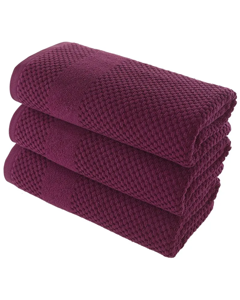 Alexis Antimicrobial Honeycomb Bath Towel Pack of 3 Nocolor