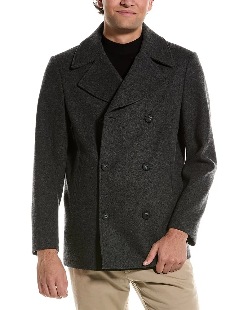 COLE HAAN Wool-Blend Coat Nocolor