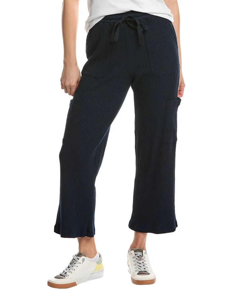 STATESIDE Thermal Cropped Pant Navy