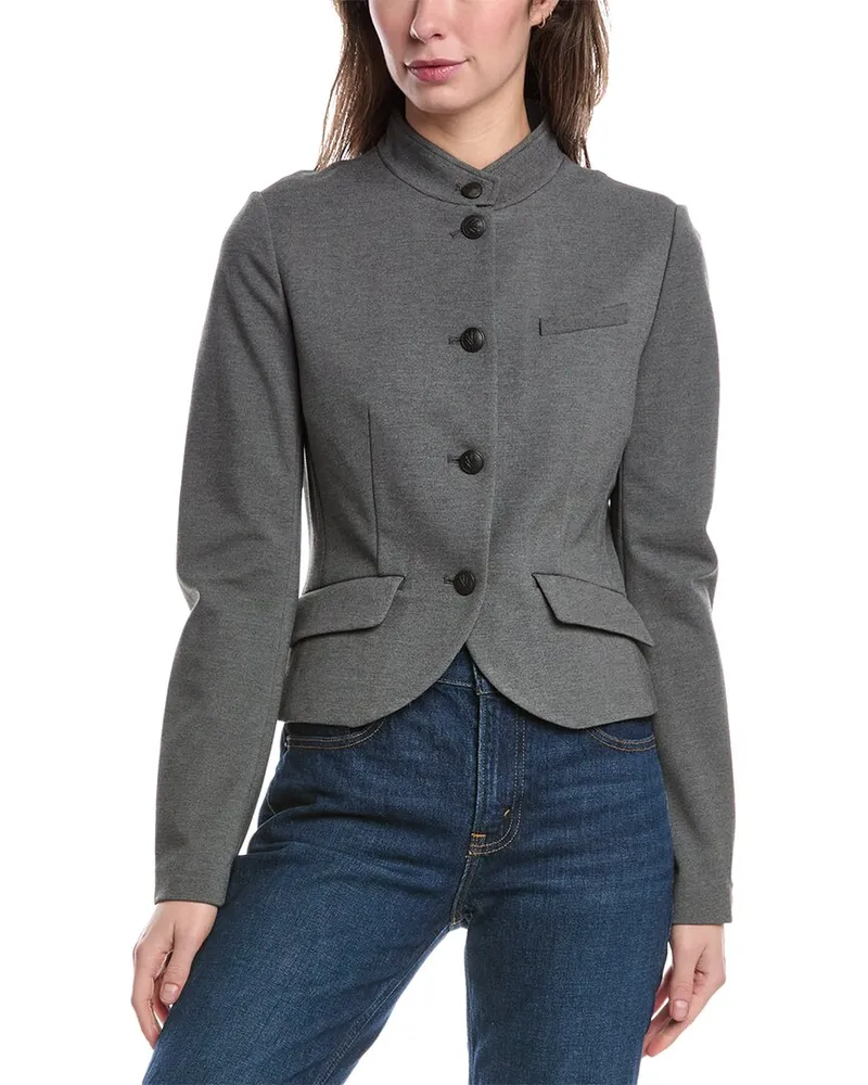 Rag & Bone Slade Cropped Ponte Blazer Grey